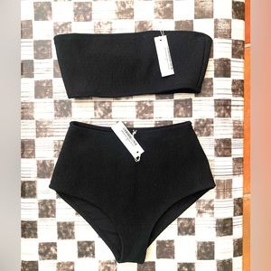 NWT -Wanderlust Bikini Bathing Suit Set 2 piece / black / BRAND NEW / NEVER WORN